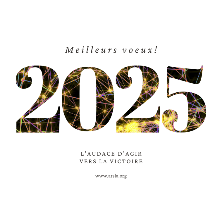 L'ARSLA vous présente ses voeux pour l'année 2025